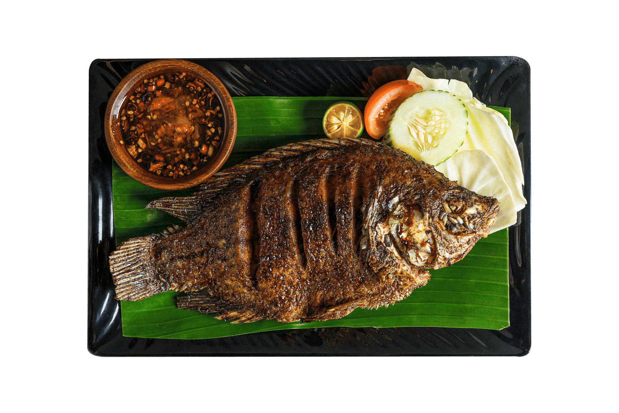 Grilled Tilapia Fish (Ikan Bakar)